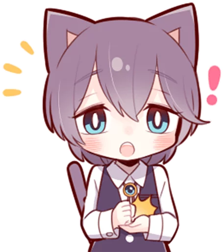 💡 Стикер «Russian Blue Kitten» для Telegram