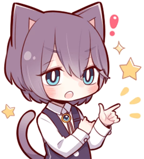 🤙 Стикер «Russian Blue Kitten» для Telegram