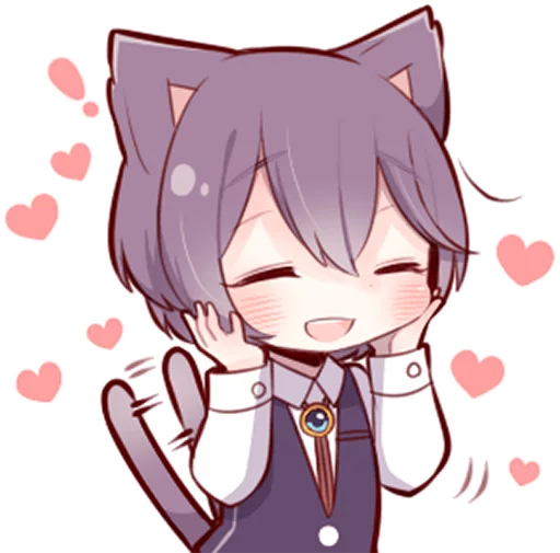 😄 Стикер «Russian Blue Kitten» для Telegram