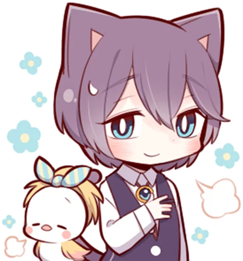 😅 Стикер «Russian Blue Kitten» для Telegram