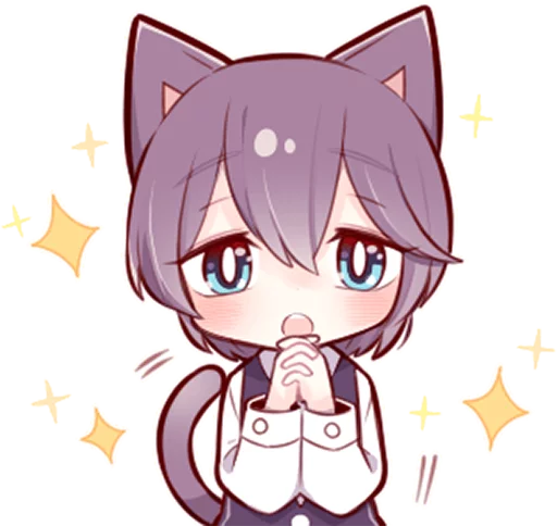 ✨ Стикер «Russian Blue Kitten» для Telegram
