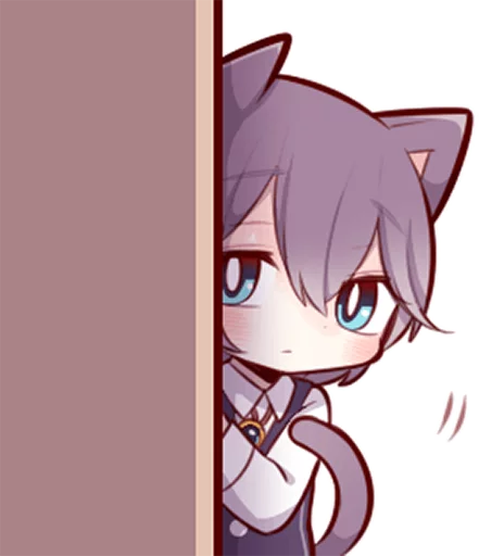 👀 Стикер «Russian Blue Kitten» для Telegram
