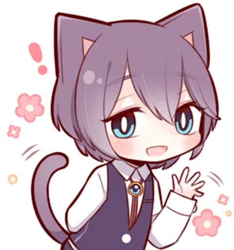 👋 Стикер «Russian Blue Kitten» для Telegram
