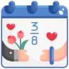 📆 Эмодзи «Славянский алый шрифт» для Telegram