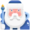 🎅 Эмодзи «Славянский алый шрифт» для Telegram