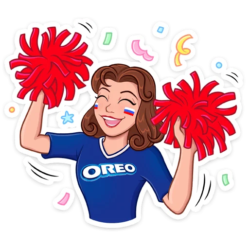 💃 Стикер «Заряди сборную!» для Telegram