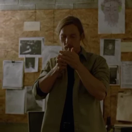 🔍 Стикер «Раст Коул Rustin Cohle» для Telegram