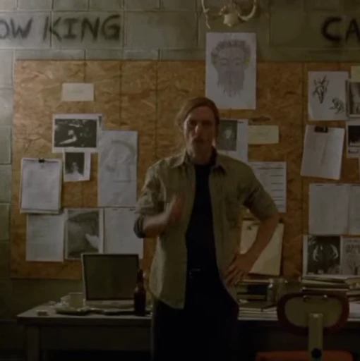 🔍 Стикер «Раст Коул Rustin Cohle» для Telegram