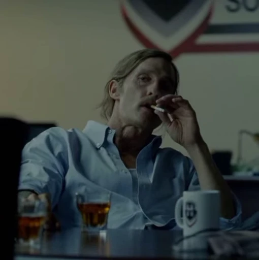 🔍 Стикер «Раст Коул Rustin Cohle» для Telegram