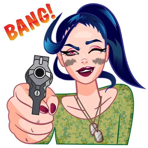 🔫 Стикер «RUTOR girl» для Telegram