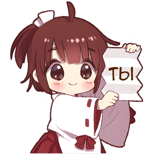 🫵 Стикер «Рыжая-чан» для Telegram