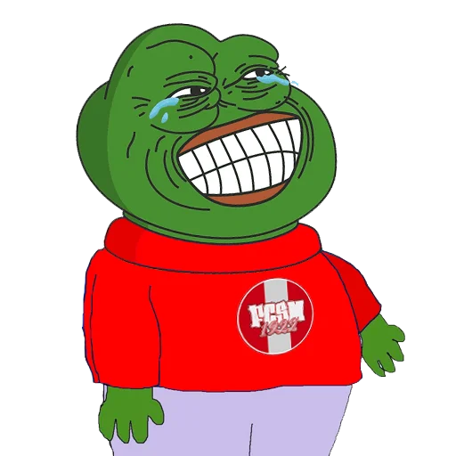😂 Стикер «Red-White Pepe» для Telegram