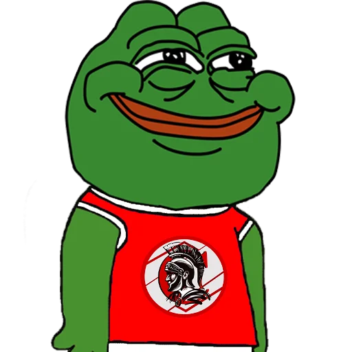 😏 Стикер «Red-White Pepe» для Telegram