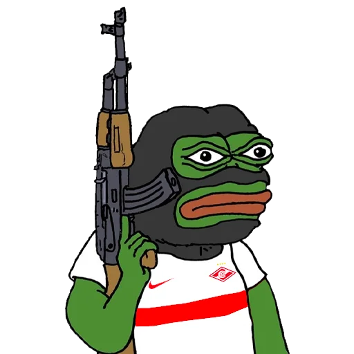 🔫 Стикер «Red-White Pepe» для Telegram