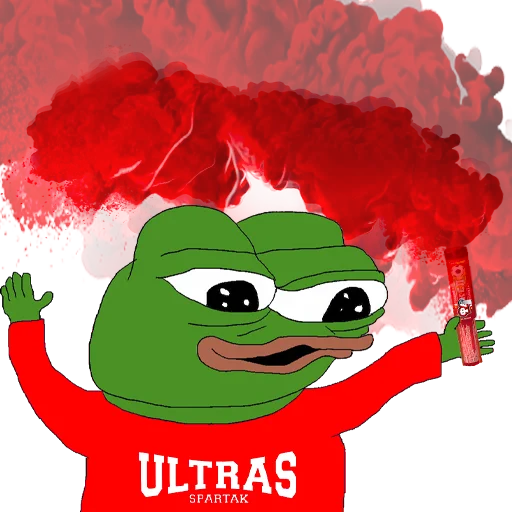 🔥 Стикер «Red-White Pepe» для Telegram
