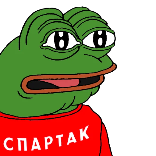 😳 Стикер «Red-White Pepe» для Telegram