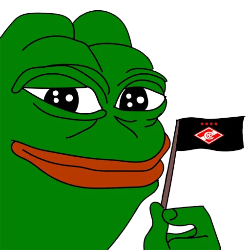 😃 Стикер «Red-White Pepe» для Telegram