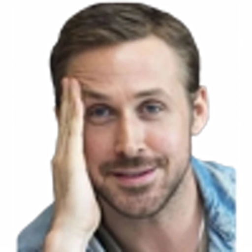 😐 Эмодзи «Ryan Gosling Emoji» для Telegram