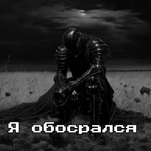 🗿 Стикер «Рыцарь» для Telegram