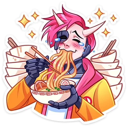 🍝 Стикер «Рюдзи» для Telegram