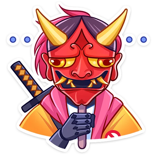 😈 Стикер «Рюдзи» для Telegram