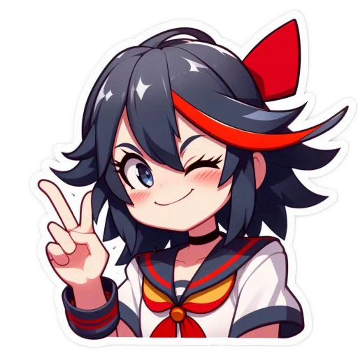 ✌ Стикер «Ryuko Matoi» для Telegram