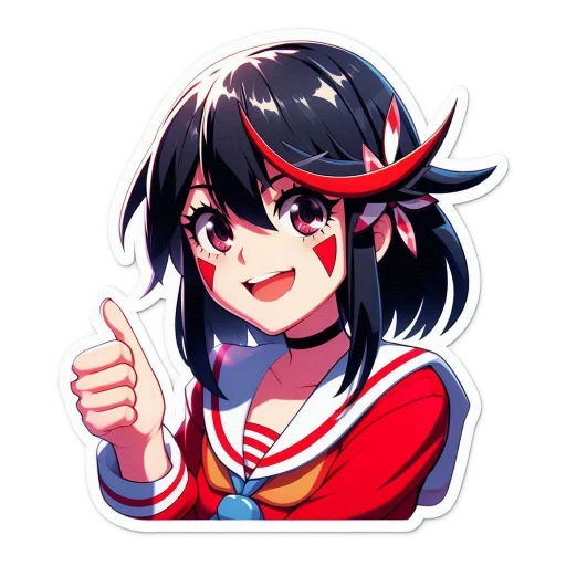 👍 Стикер «Ryuko Matoi» для Telegram