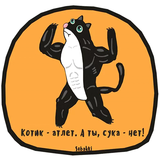 🐱 Стикер «Soba4ki» для Telegram