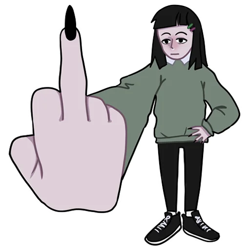 🖕 Стикер «tyan» для Telegram