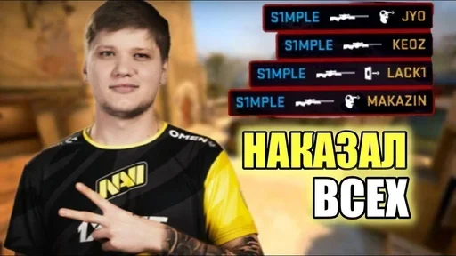 🏆 Стикер «s1mple» для Telegram