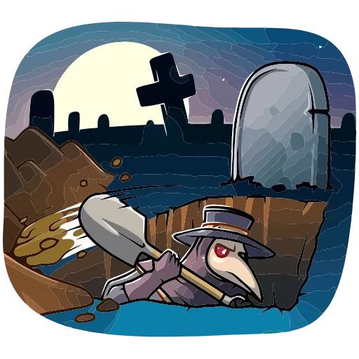 🪦 Эмодзи «Доктор Счастье» для Telegram
