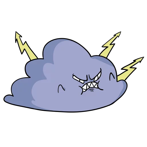 😡 Стикер «Clouds» для Telegram
