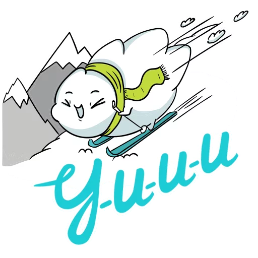 ⛷ Стикер «Clouds» для Telegram
