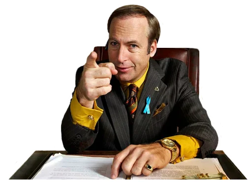 Стикерпак Saul Goodman для Telegram