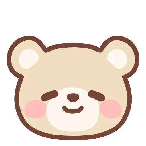 ☺️ Стикер «pastel bear» для Telegram