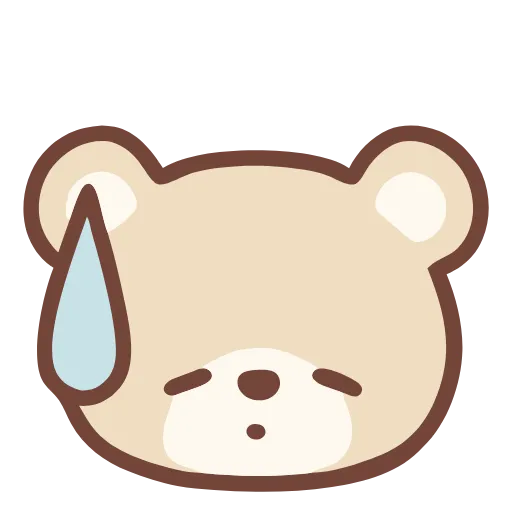 😓 Стикер «pastel bear» для Telegram