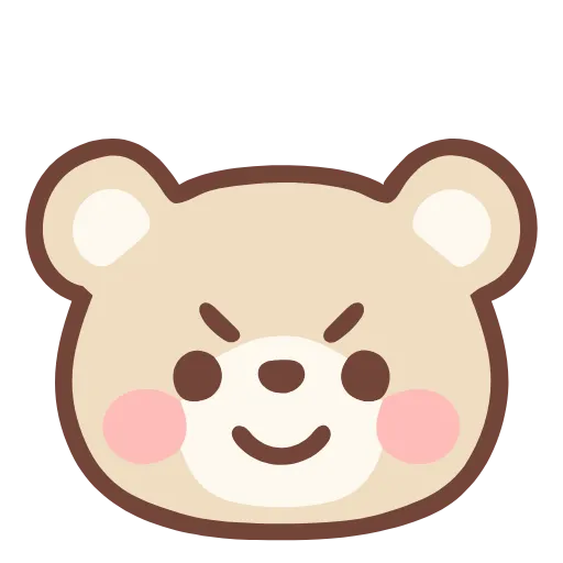 😈 Стикер «pastel bear» для Telegram