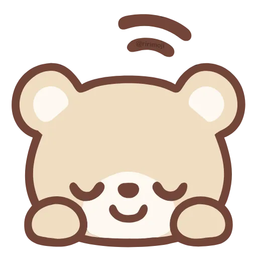 🙇‍♀️ Стикер «pastel bear» для Telegram