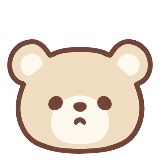 🙁 Стикер «pastel bear» для Telegram