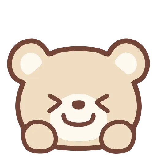 😆 Стикер «pastel bear» для Telegram