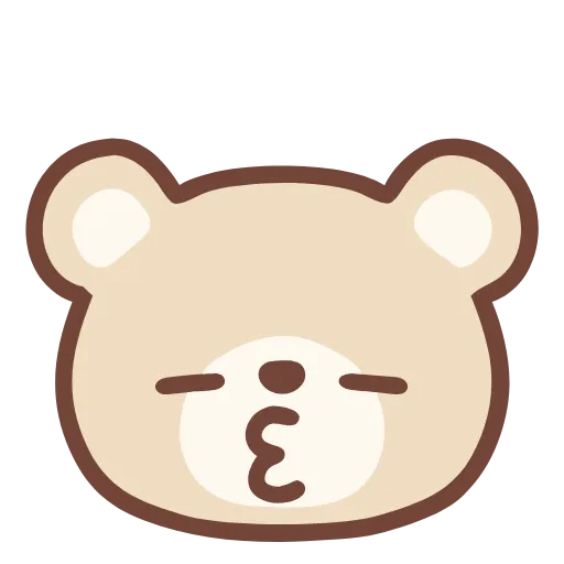 😙 Стикер «pastel bear» для Telegram