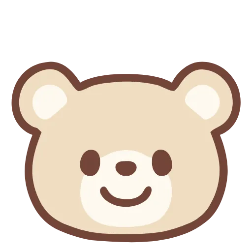 🙂 Стикер «pastel bear» для Telegram