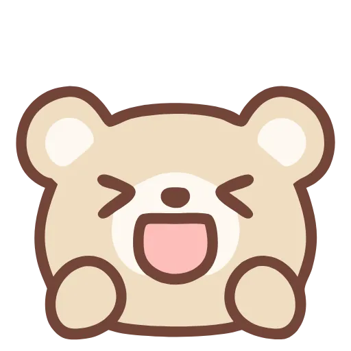 😆 Стикер «pastel bear» для Telegram