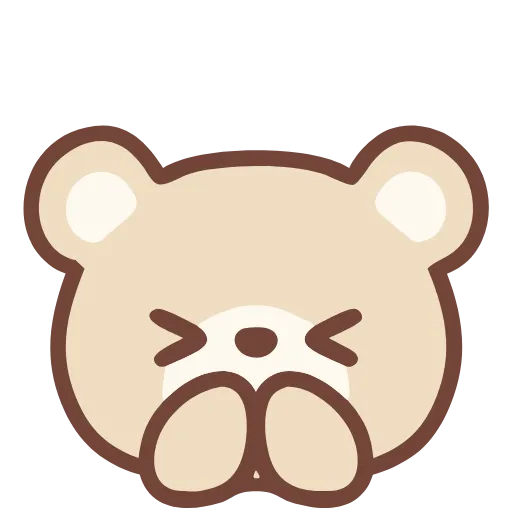🫢 Стикер «pastel bear» для Telegram
