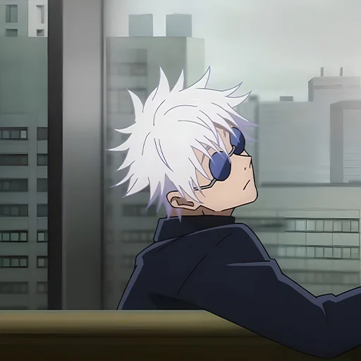 😶 Стикер «Satoru Gojo Jujutsu Kaisen» для Telegram