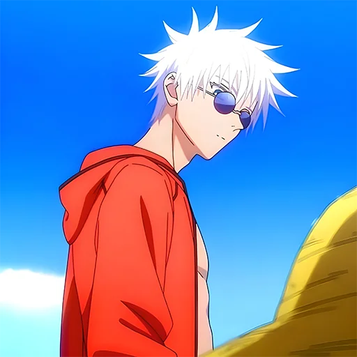 😶 Стикер «Satoru Gojo Jujutsu Kaisen» для Telegram
