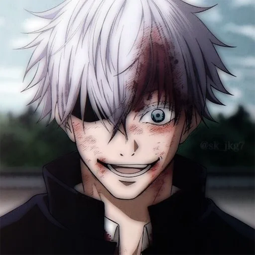 😶 Стикер «Satoru Gojo Jujutsu Kaisen» для Telegram