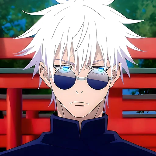 😶 Стикер «Satoru Gojo Jujutsu Kaisen» для Telegram