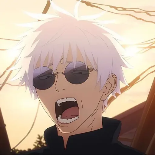 😐 Стикер «Satoru Gojo Jujutsu Kaisen» для Telegram