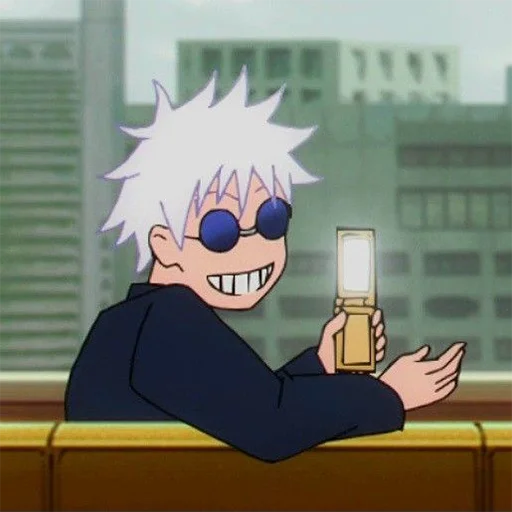 😶 Стикер «Satoru Gojo Jujutsu Kaisen» для Telegram